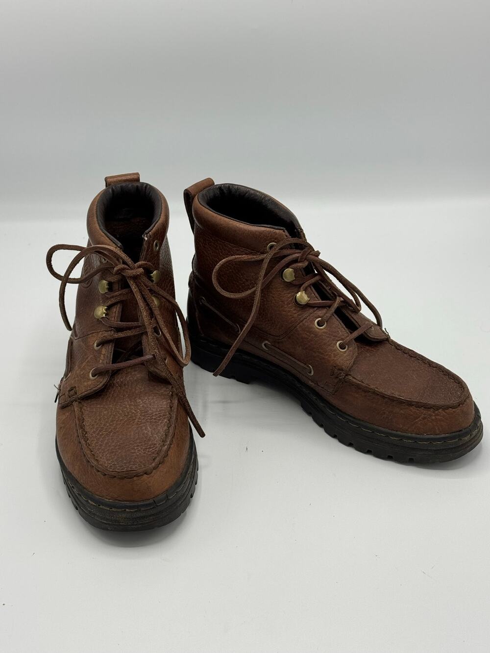 Justin Women’s Chukka Boots Brown Pebble Leather